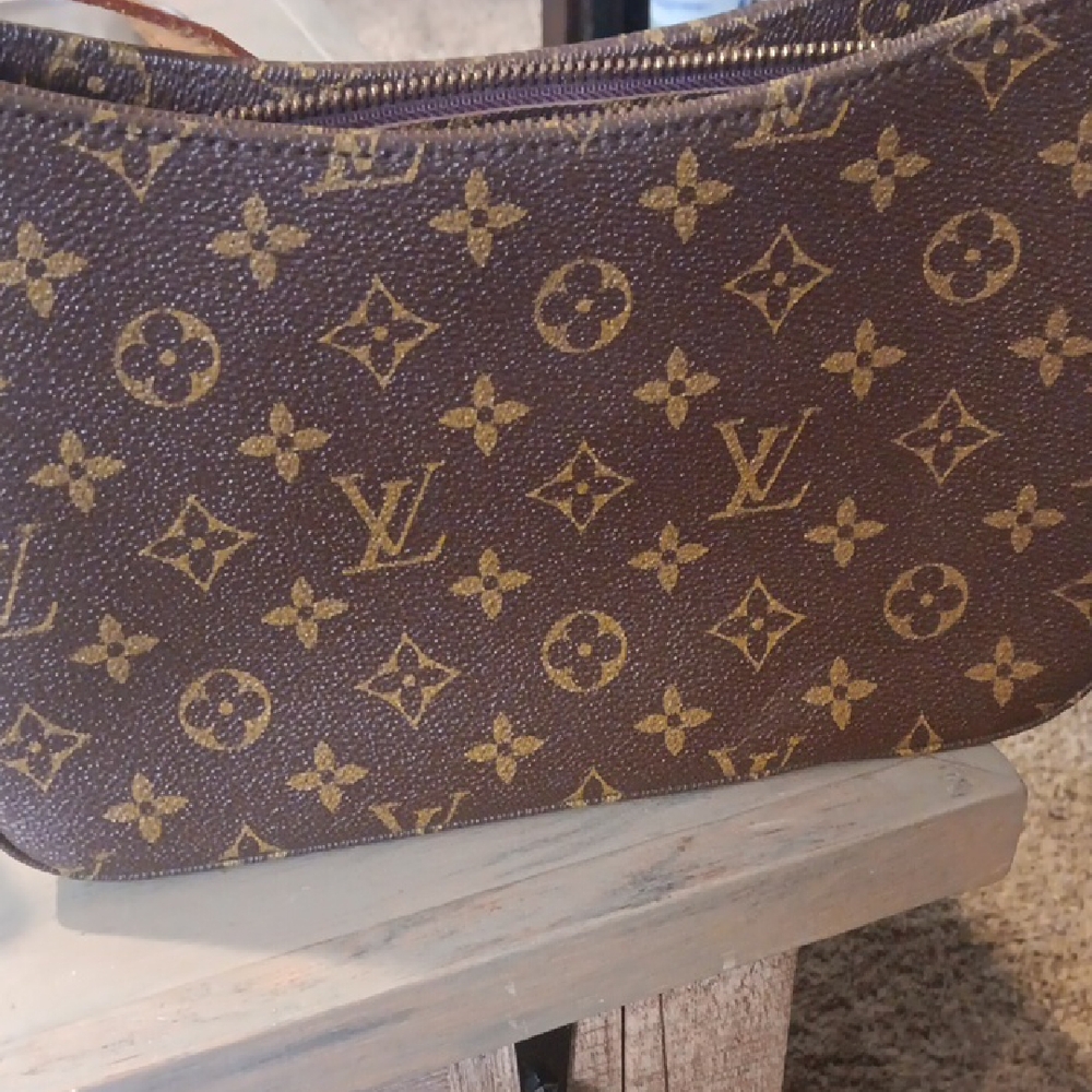 Louis Vuitton Brown and Gold Monogram Clutch